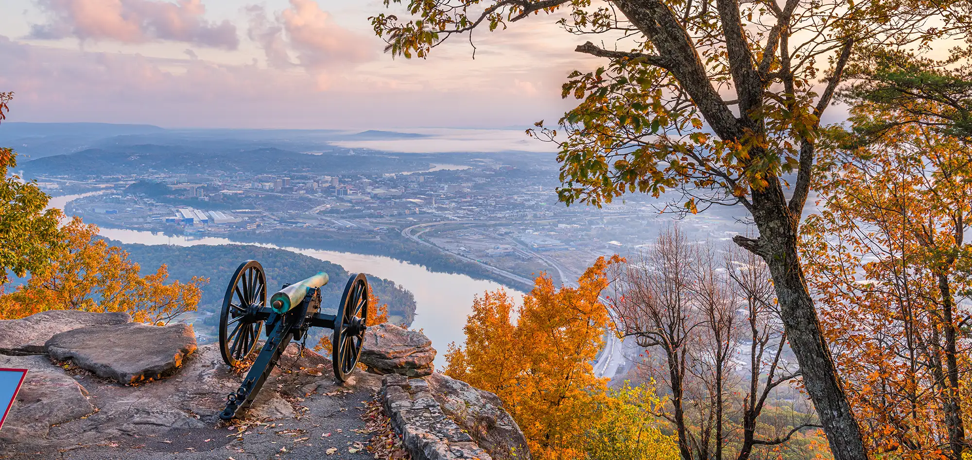 Chattanooga Tennessee Usa View From Lookout Moun